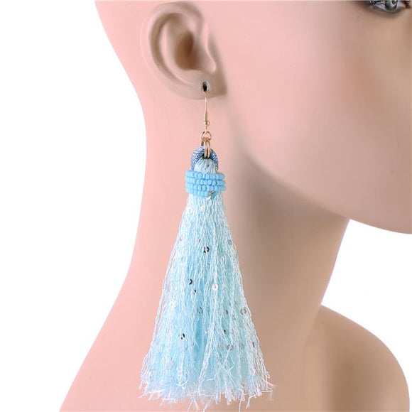 SPARKLE TASSEL EARRINGS