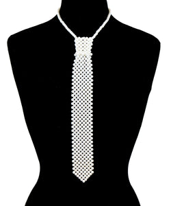 WHITE PEARL TIE