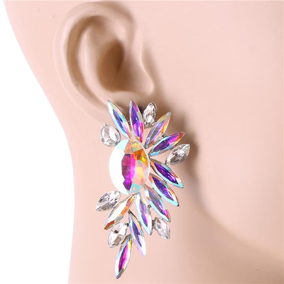 MULIT COLORED CRYSTAL EARRINGS