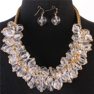 TRANSLUCENT PEARL NECKLACE SET